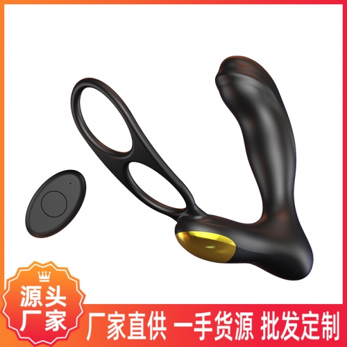 遥控双马达前列腺按摩器 男用G点后庭震动肛塞自慰成人情趣性用品